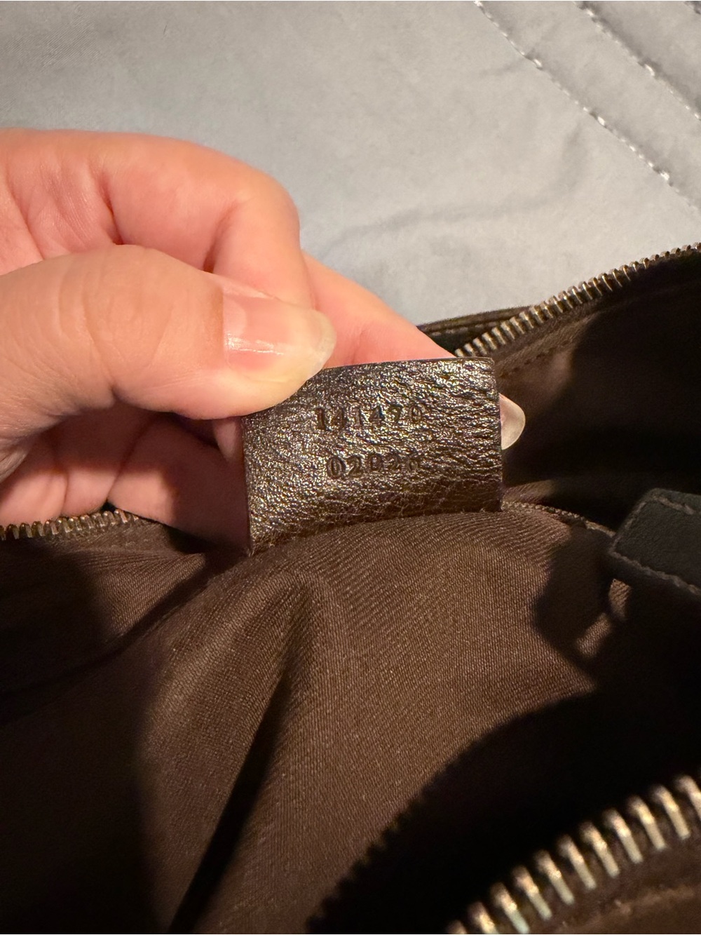 Gucci Beige GG Canvas Shoulder Bag with Brown Leather Trim - Picture 10 of 15